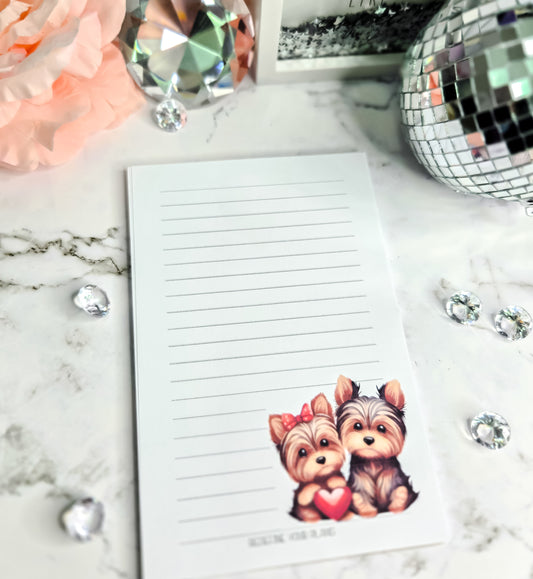 Puppy love notepad