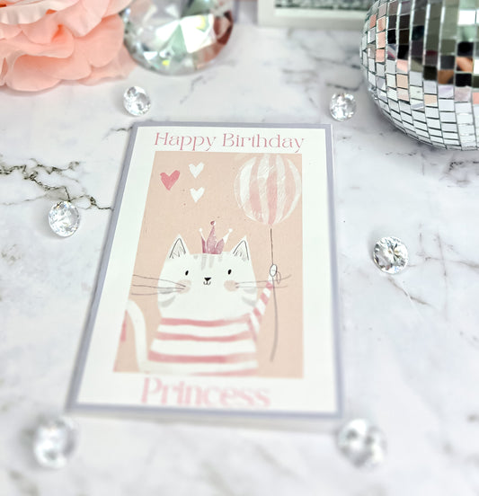 Happy Birthday Princess greeting card