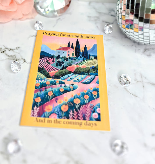 Praying for you greeting card