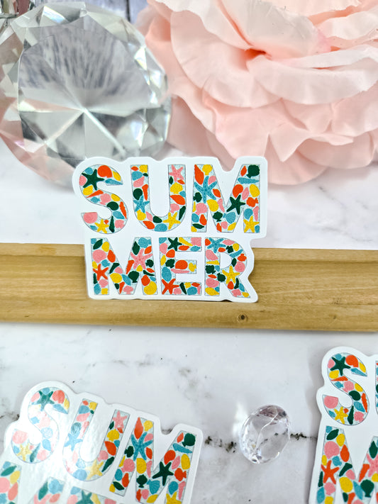 SUMMER vibes only sticker