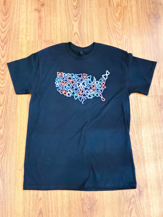1776 Bows graphic Tee- 4th of July- love America