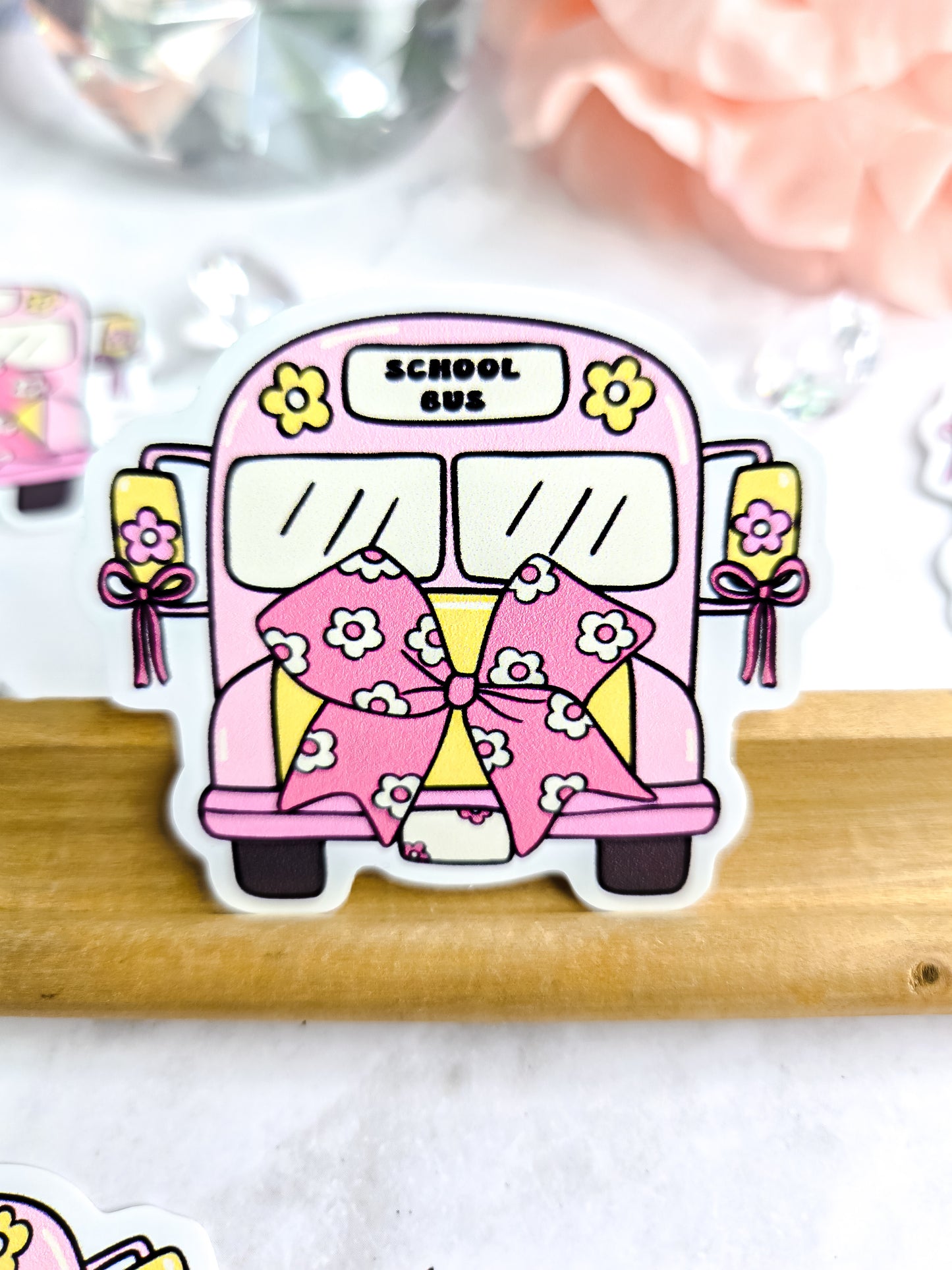 Back to school in style bus sticker