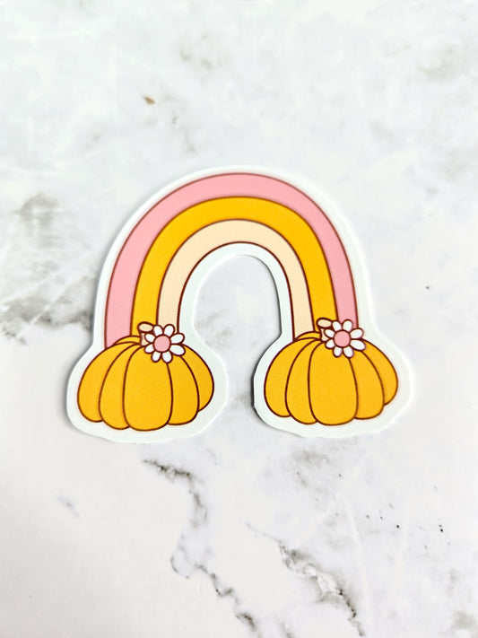 Somewhere over the rainbow...pumpkin spice sticker