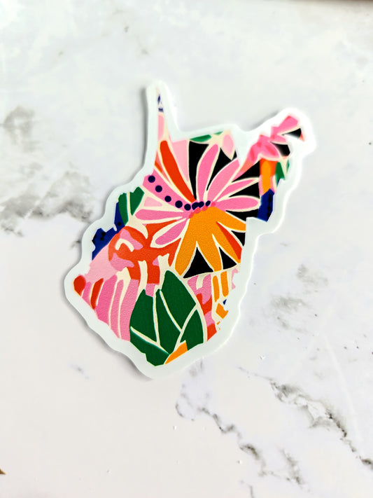 WV in bloom sticker