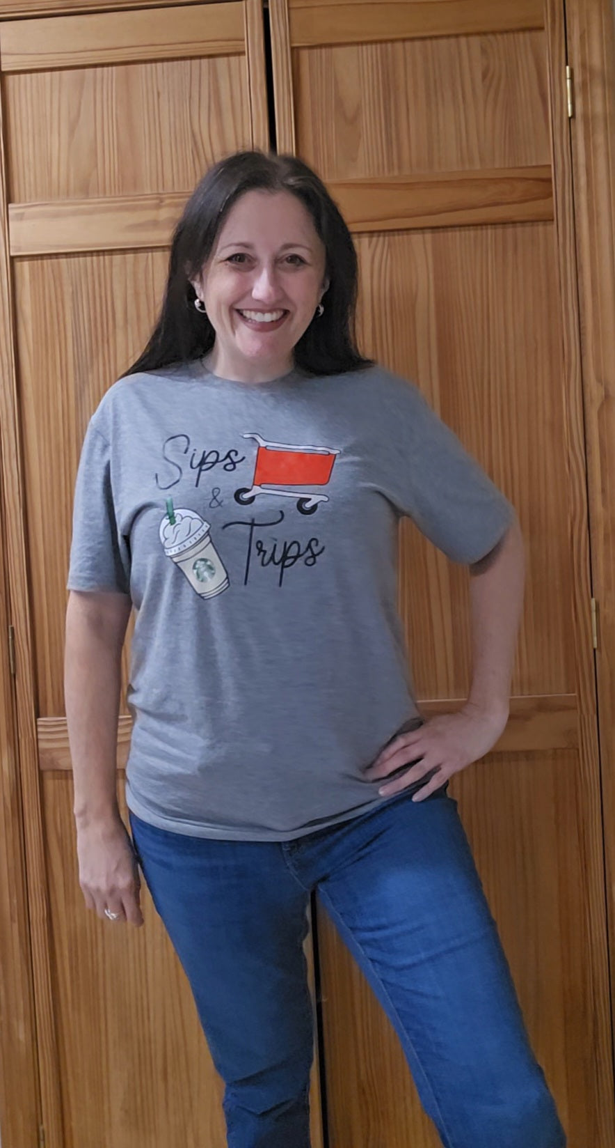 Sips and trips graphic tee