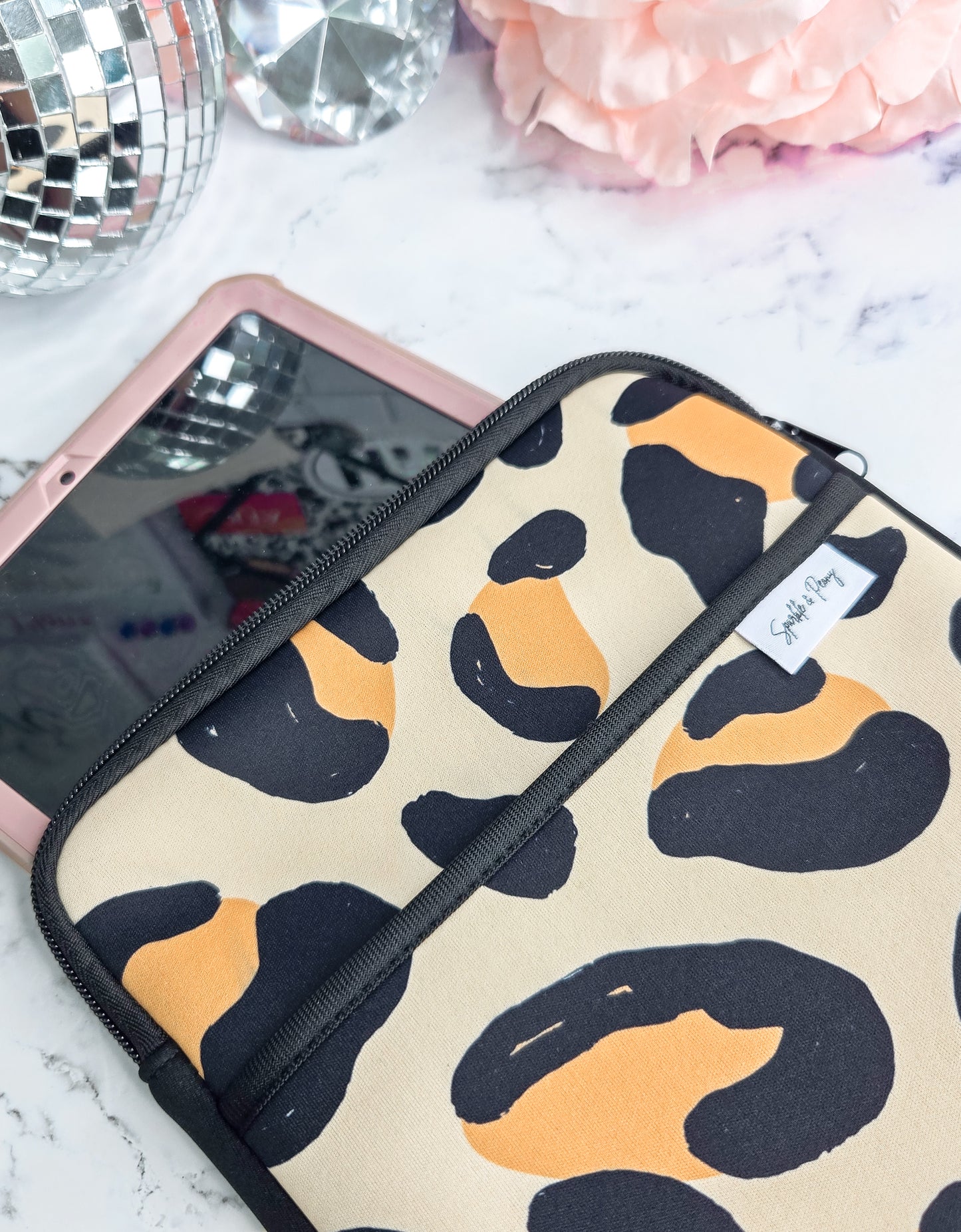 Faithfully Fierce neoprene tablet case