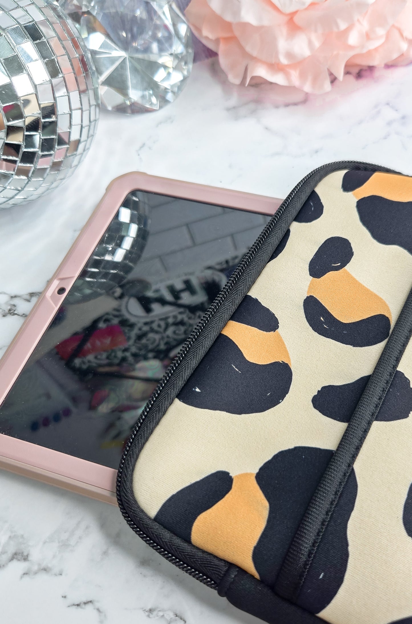 Faithfully Fierce neoprene tablet case