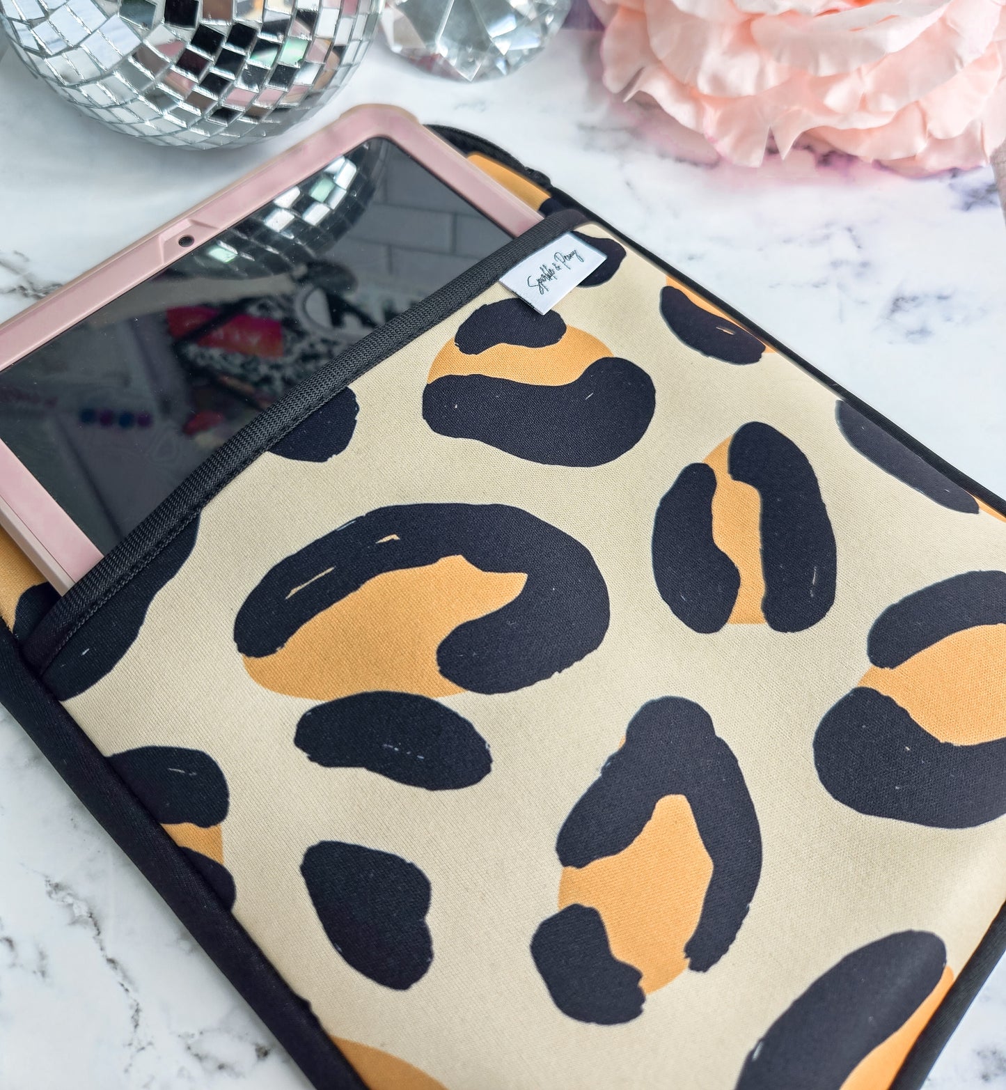 Faithfully Fierce neoprene tablet case