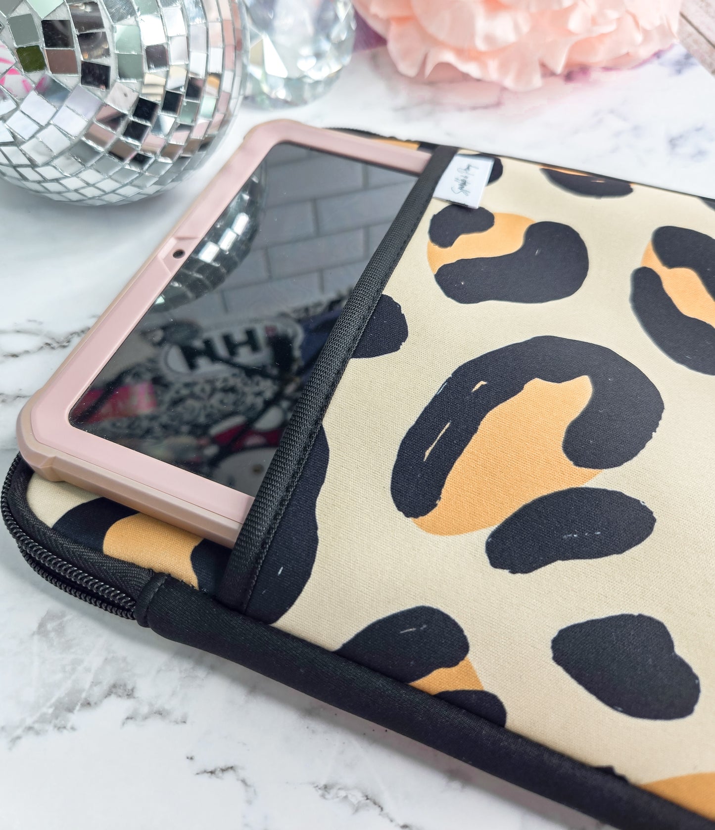 Faithfully Fierce neoprene tablet case