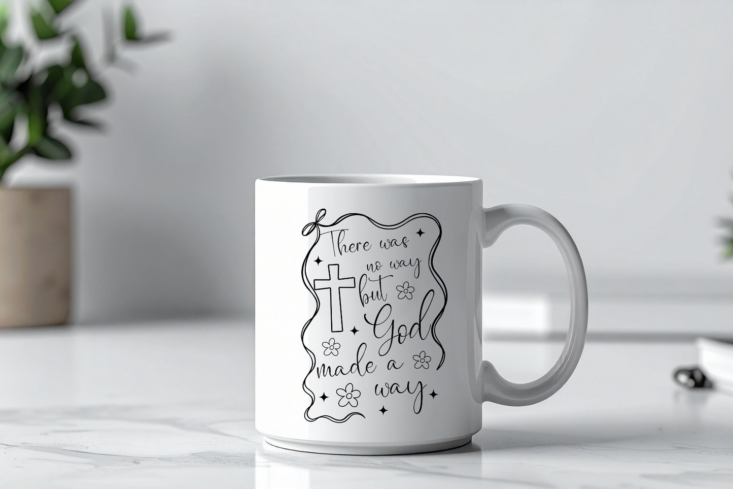 But God made a way 15 oz coffee mug