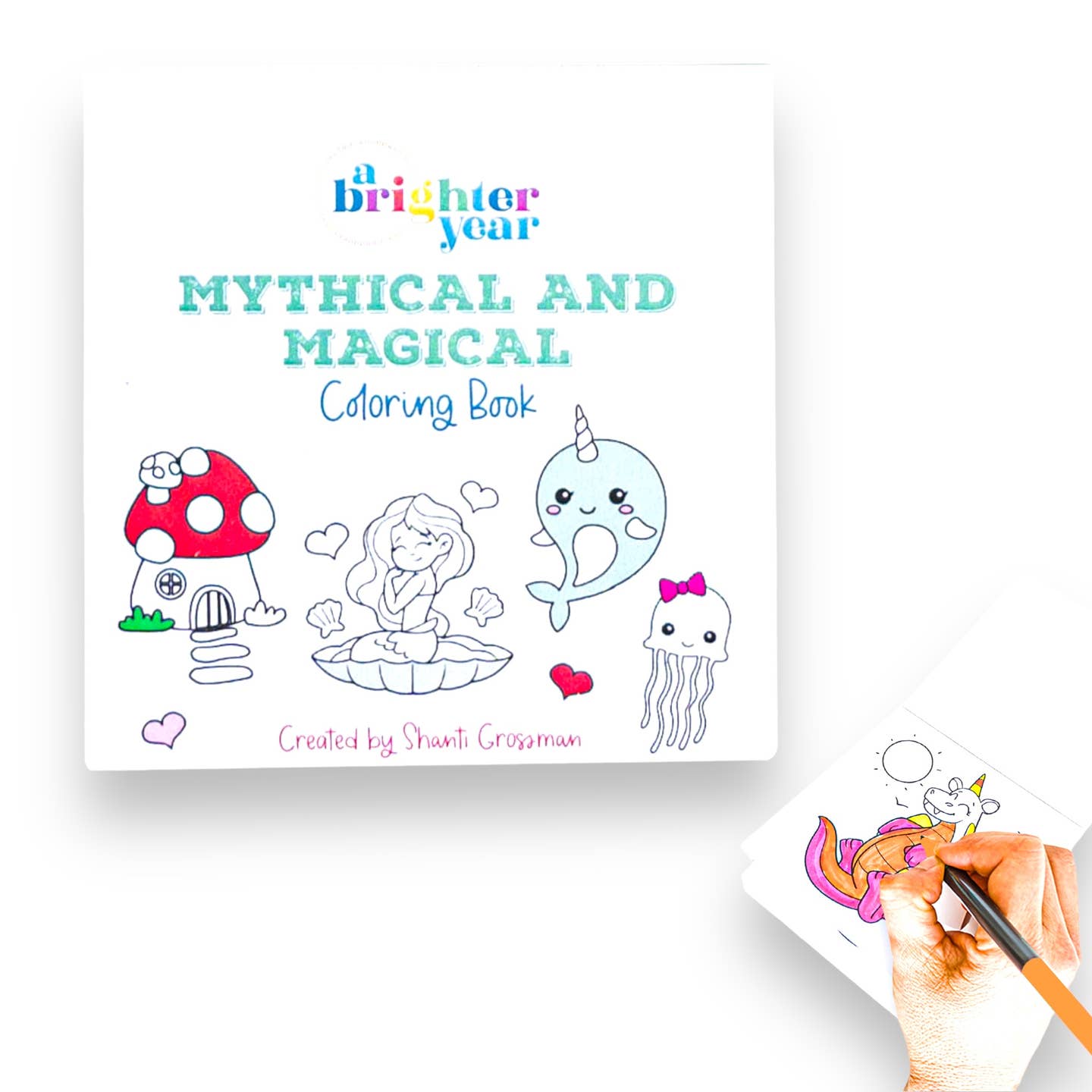 Mini enchanted coloring book