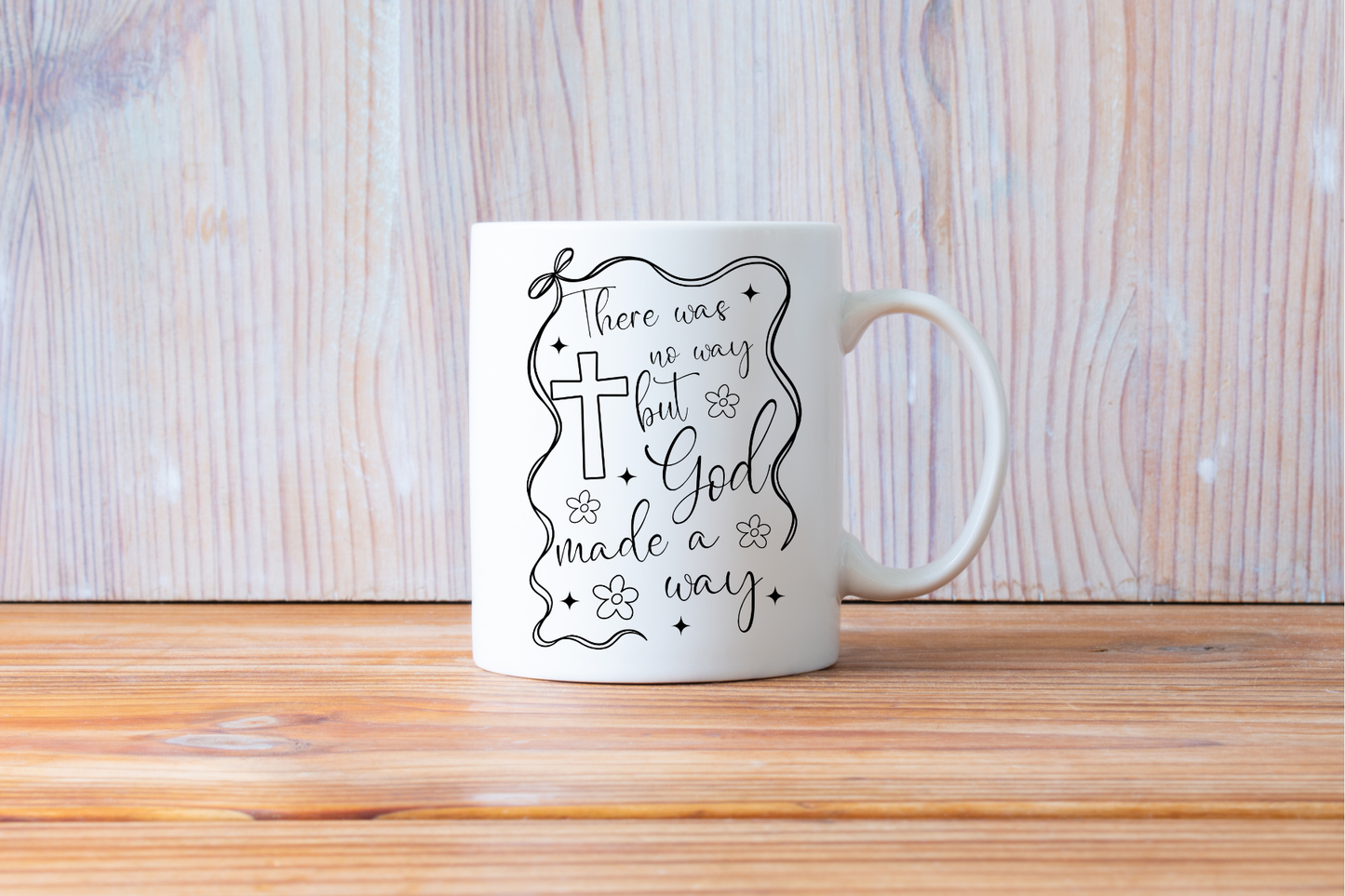 But God made a way 15 oz coffee mug