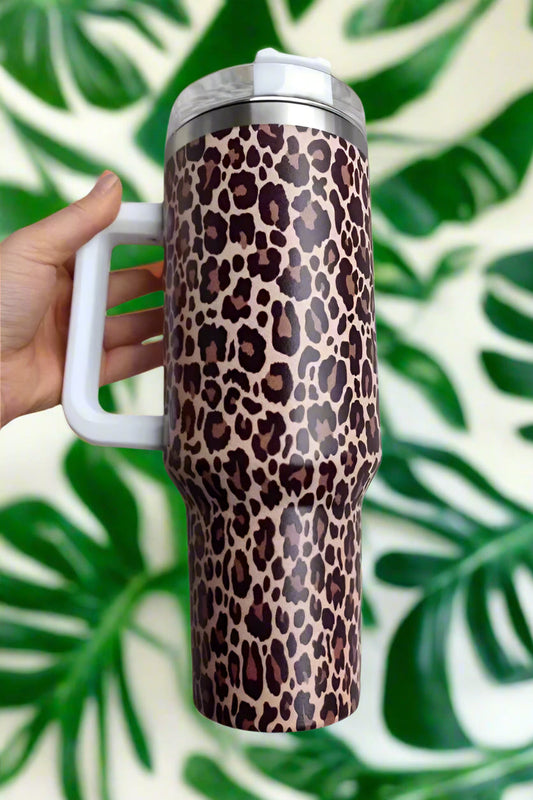 SC - 40 oz Cheetah Print Tumbler