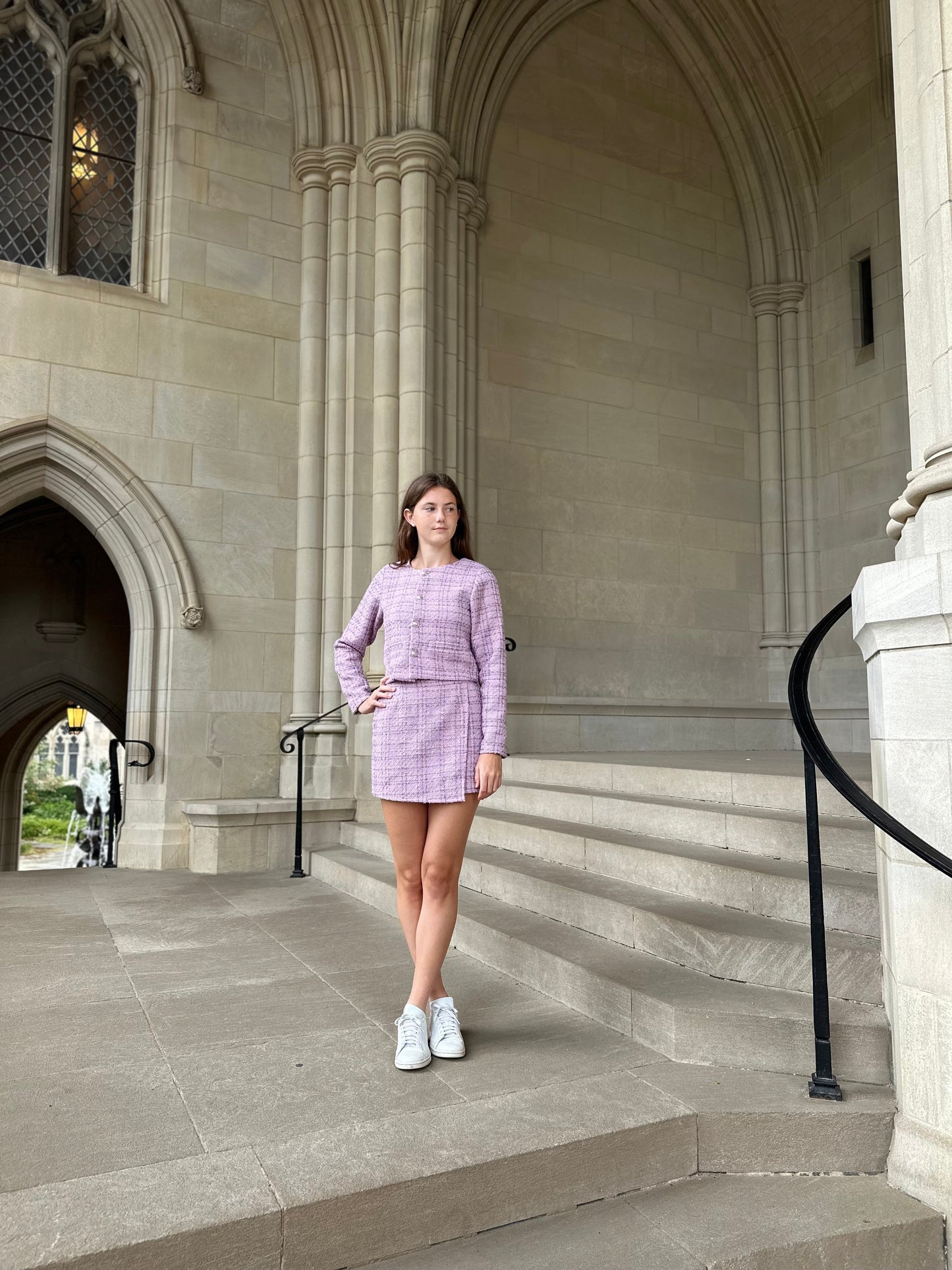 AA Lavender Tweed Jacket