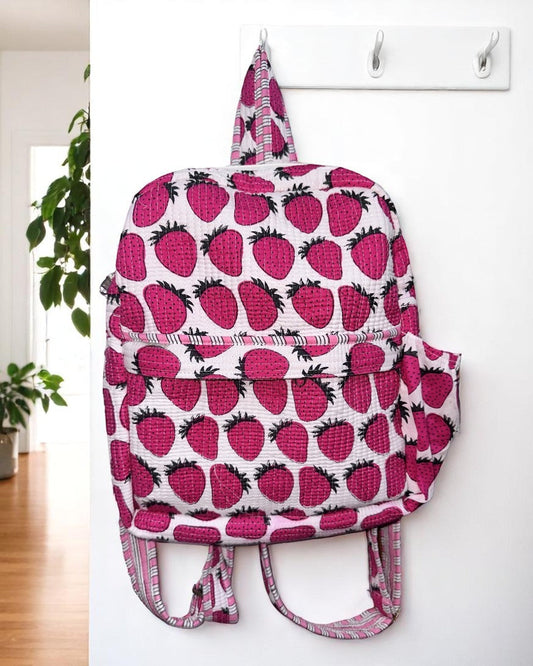 SC - ETA 7/11 - Addison Strawberry Print Backpack
