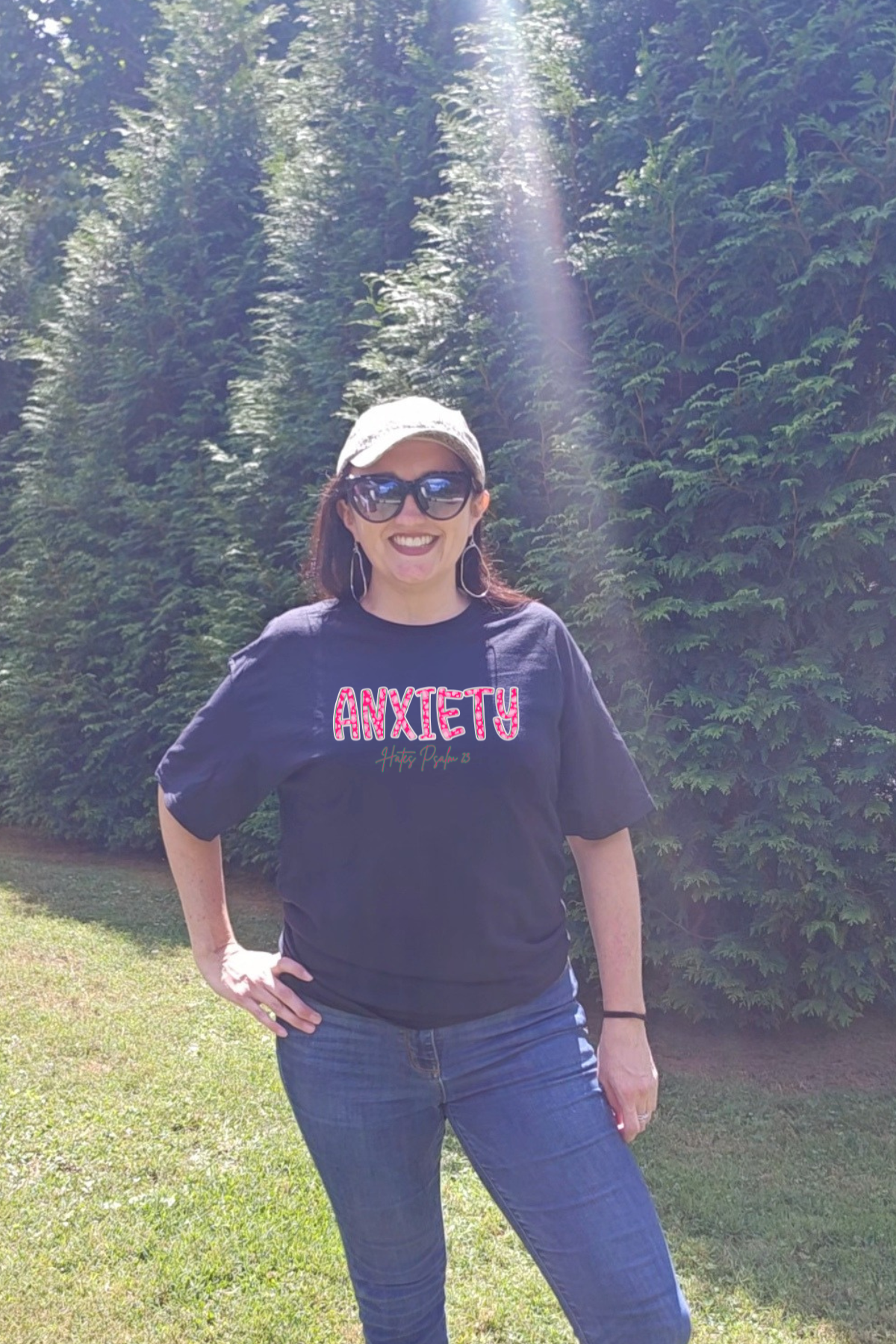 Anxiety hates psalm 23 graphic tee