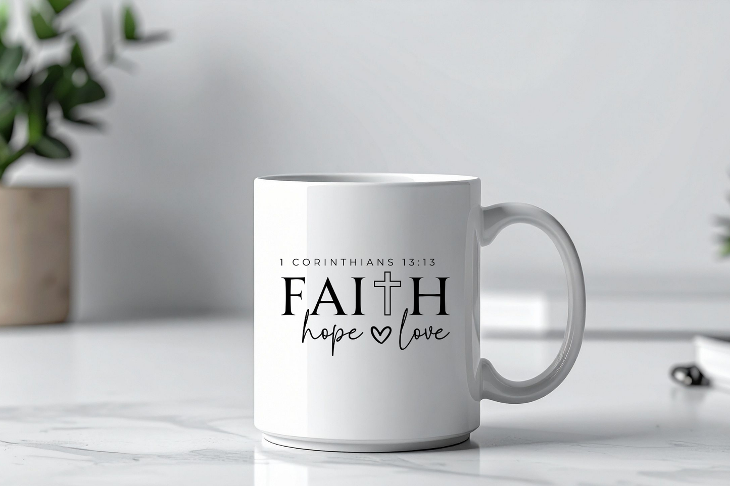 Faith- Hope- and Love coffee mug 15 oz