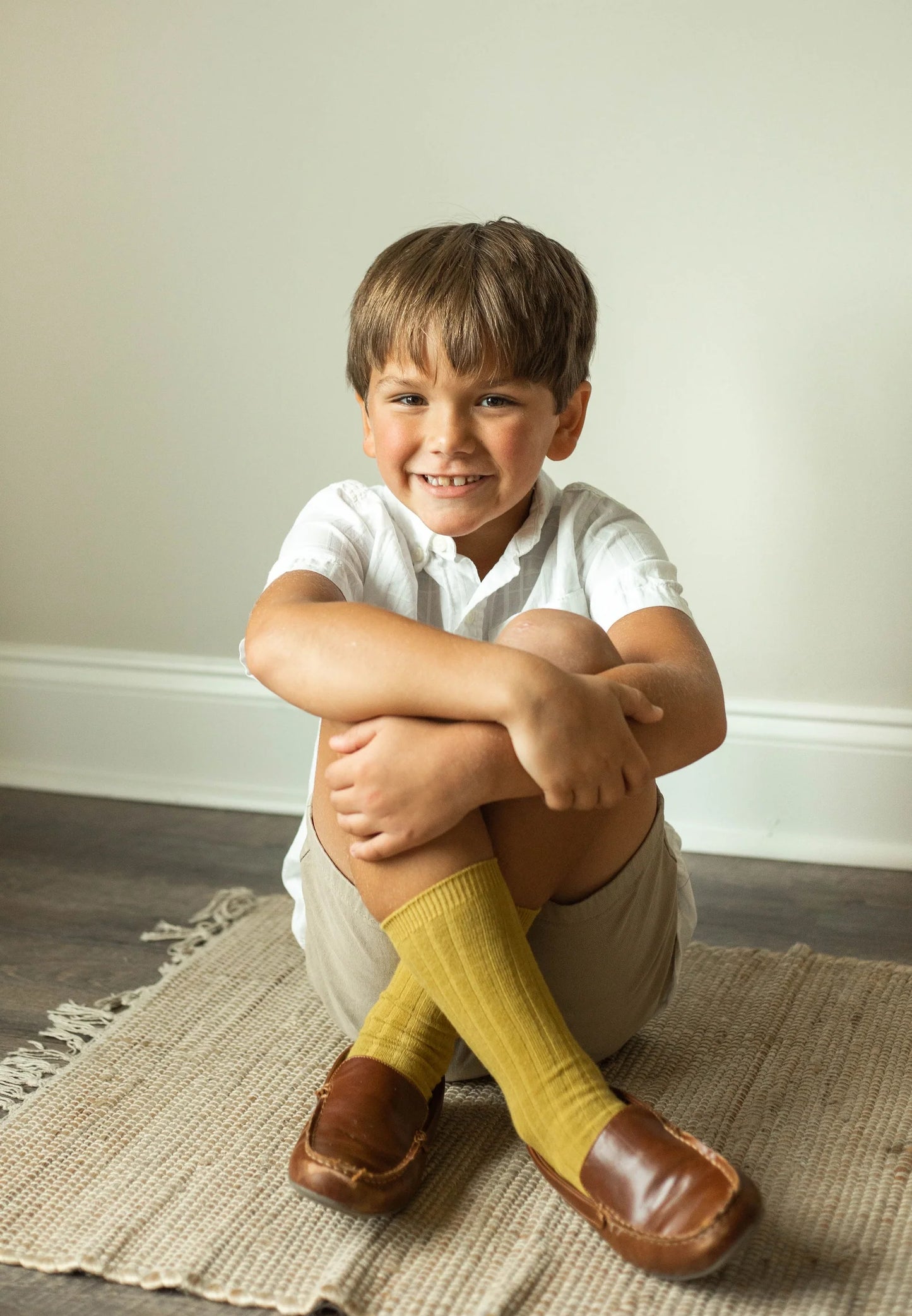Brown-Knee high socks