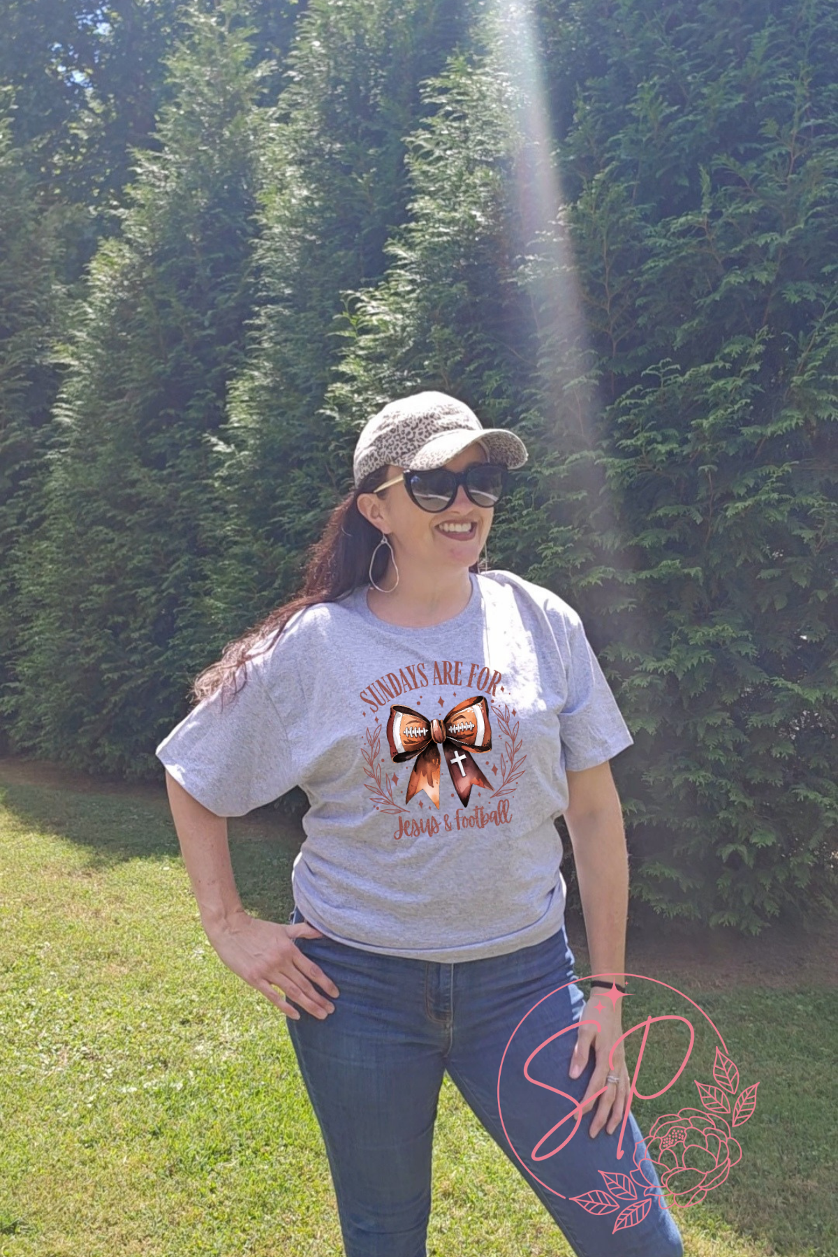 Sundays are for Jesus and Football Graphic Tee
