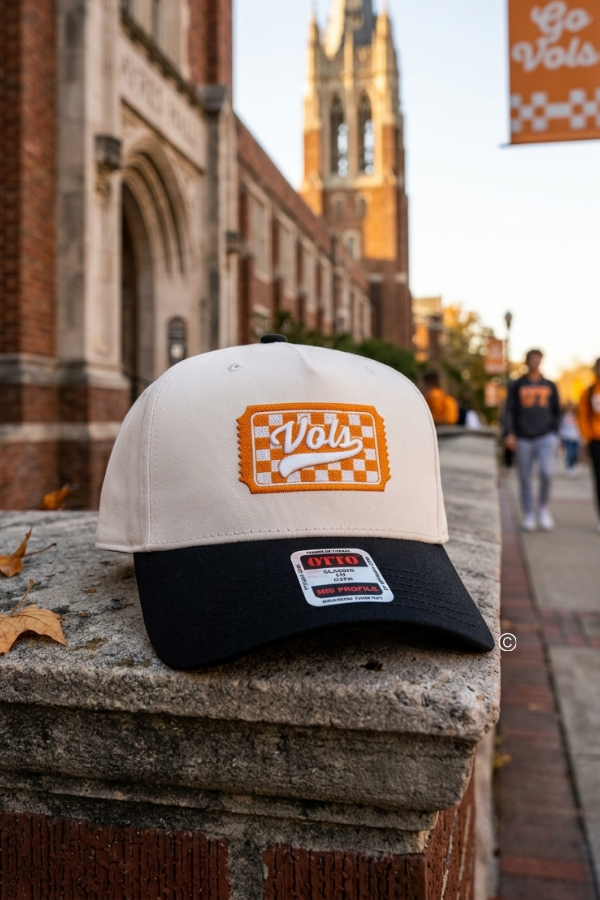 SC - Tennessee Ticket Natural/Black Embroidered Hat©