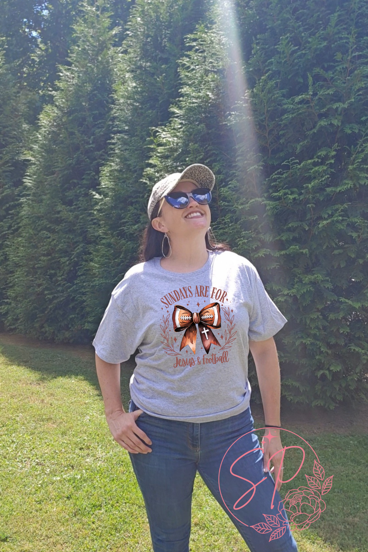 Sundays are for Jesus and Football Graphic Tee