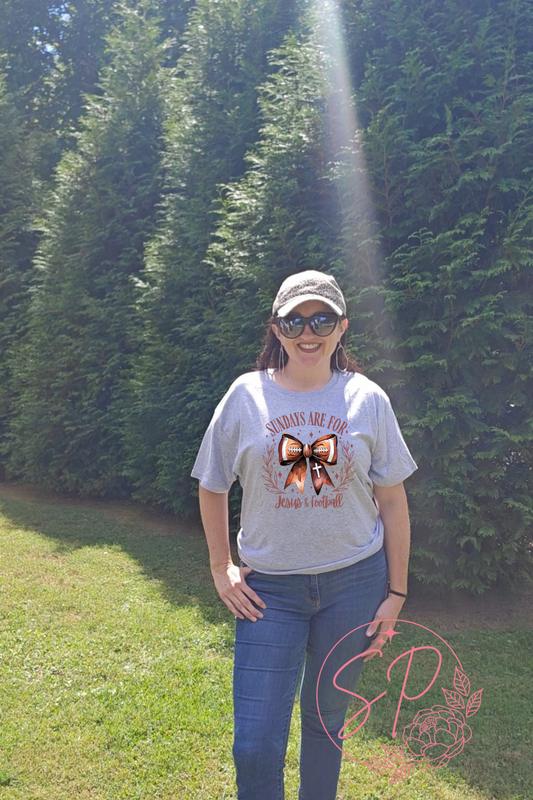 Sundays are for Jesus and Football Graphic Tee