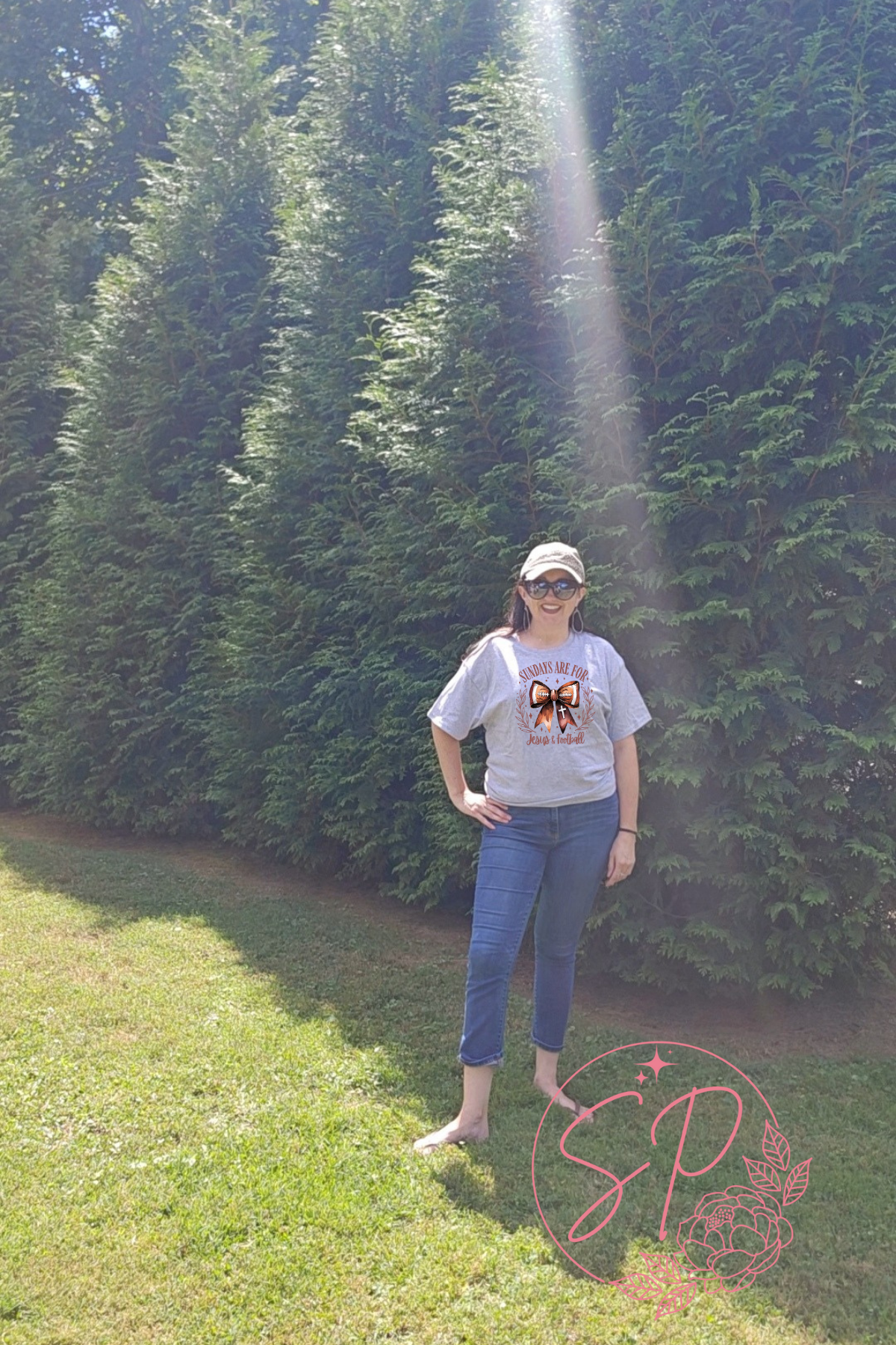 Sundays are for Jesus and Football Graphic Tee