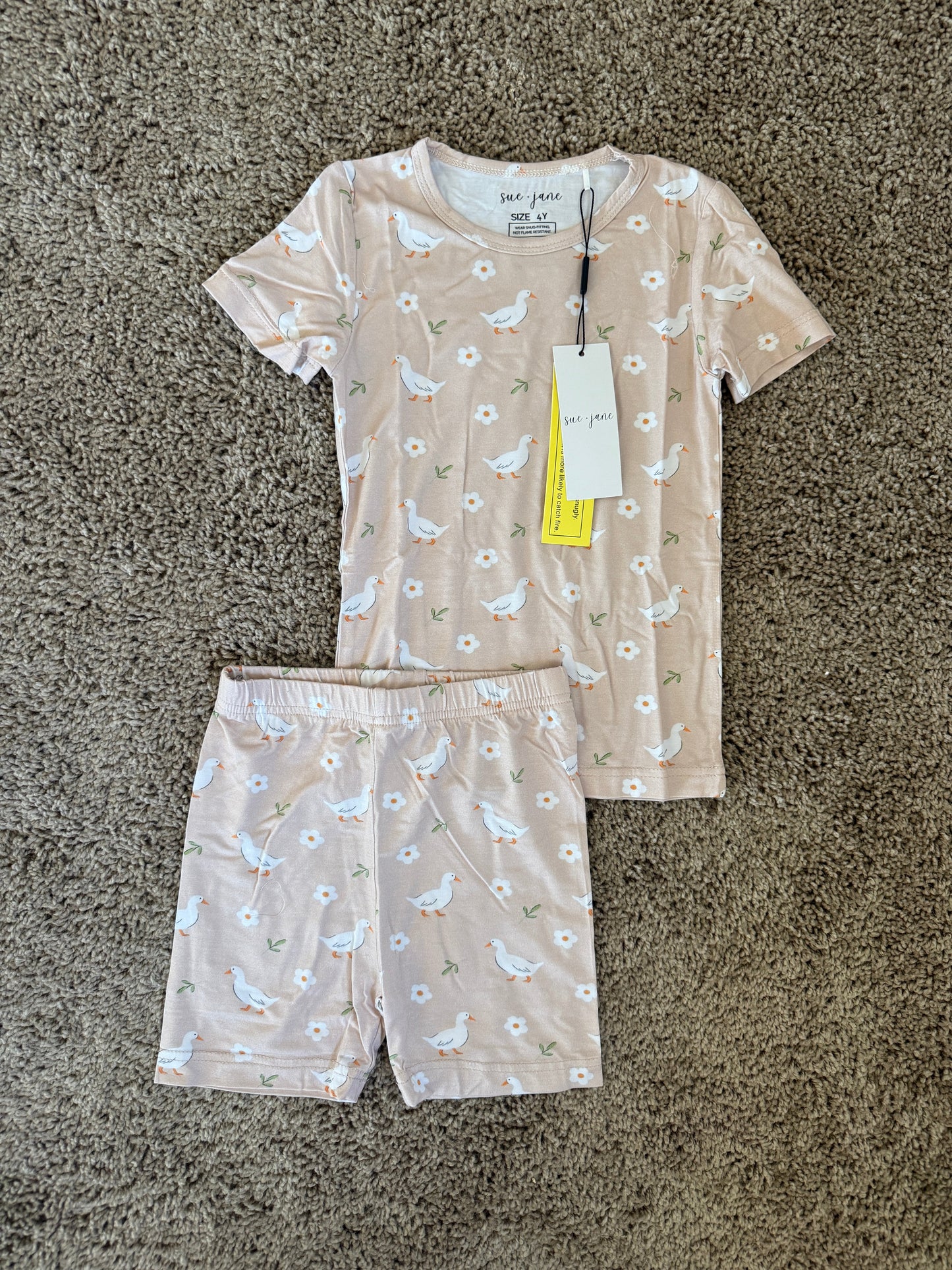 Goose Bamboo Shorts Set