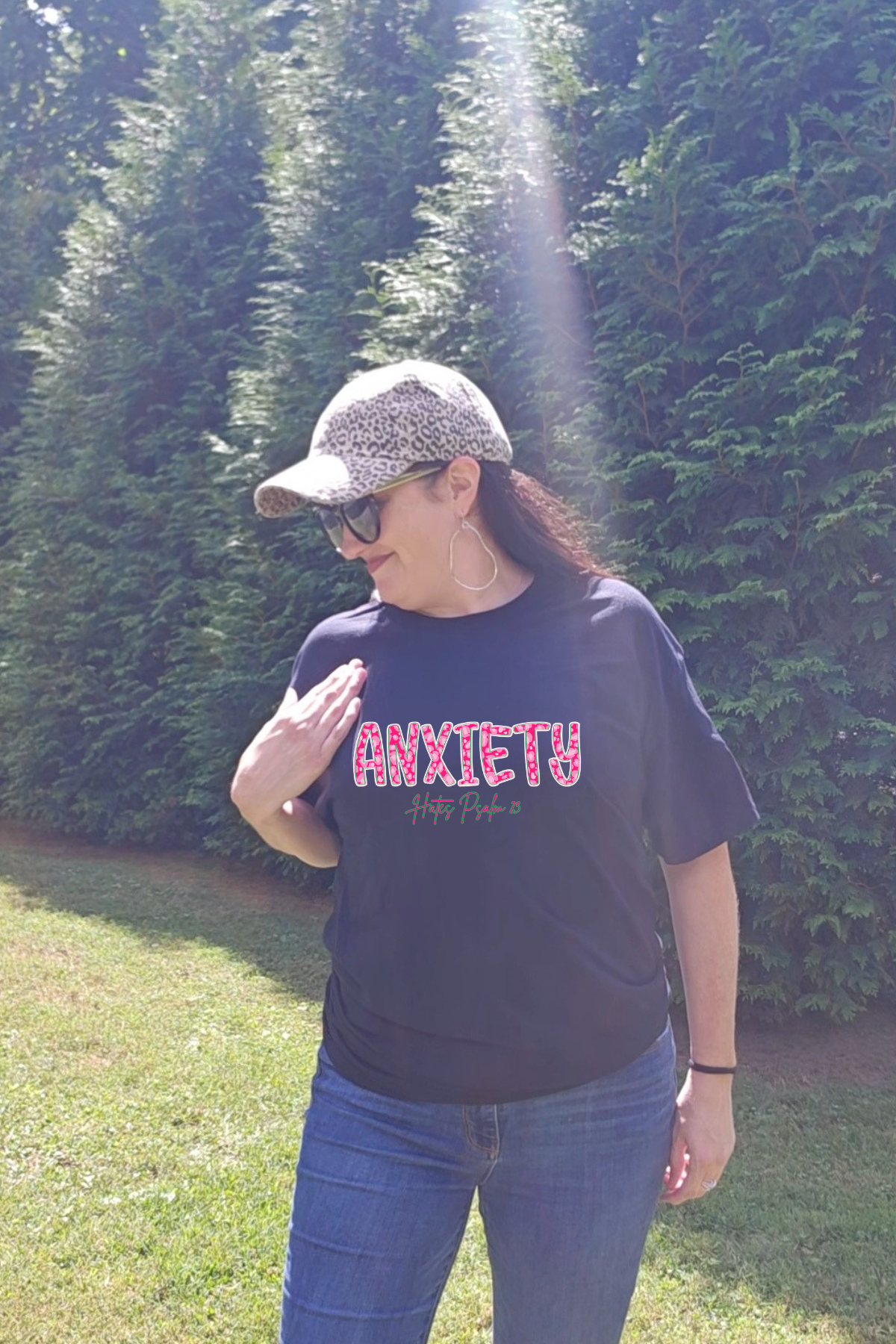 Anxiety hates psalm 23 graphic tee