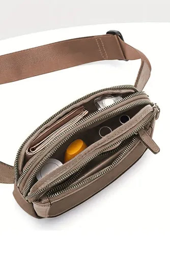 Khloe crossbody belt bag in desert palms