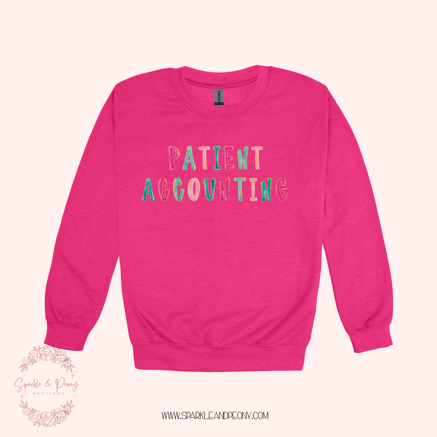 Patient Accounting crewneck- adult sizes