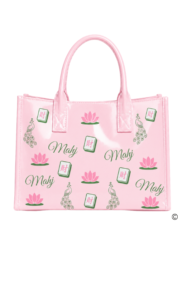 SC - ETA 9/30-10/14 Southern Shuffle Pink Vinyl Tote©