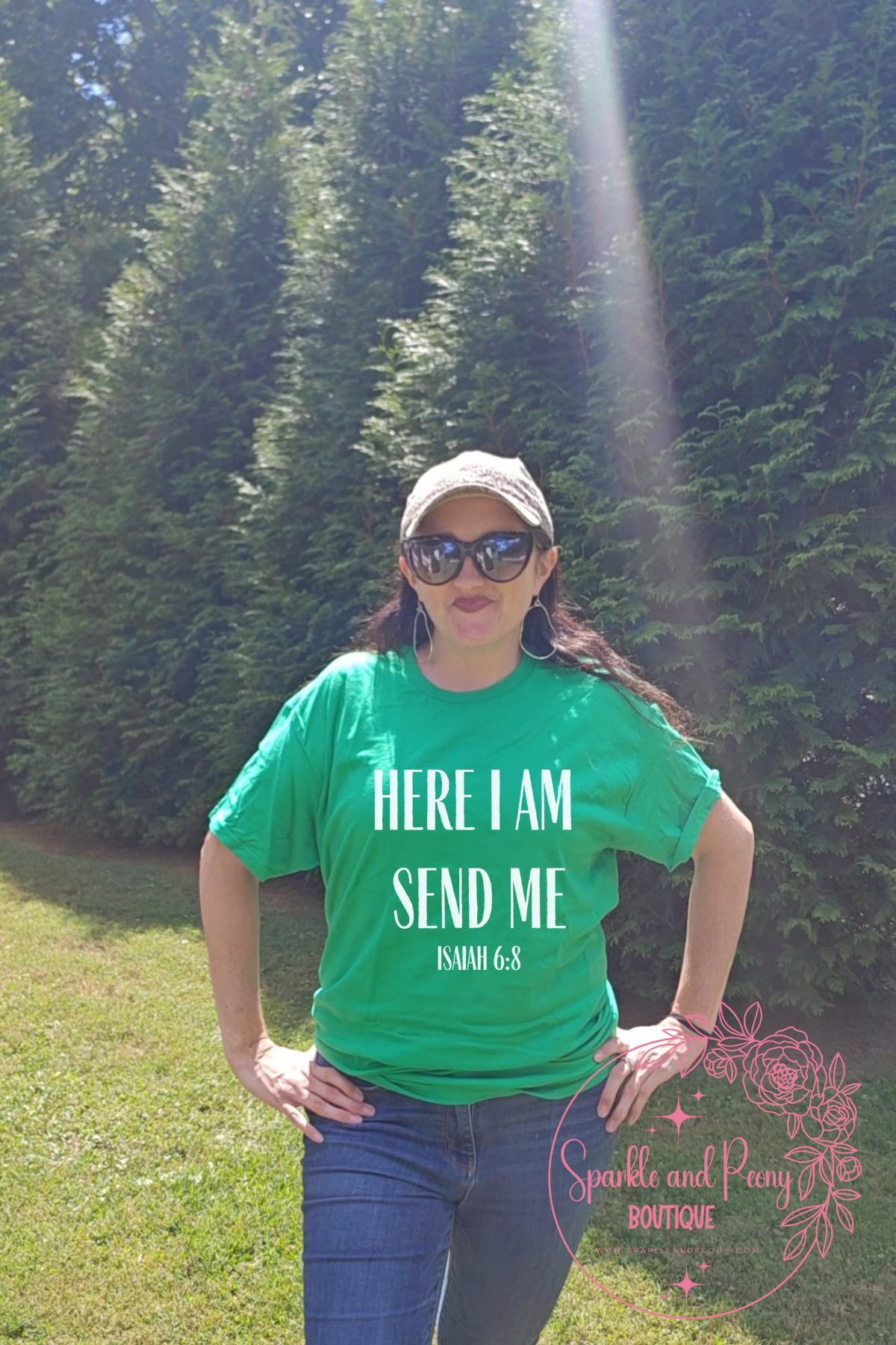 Here I am Send me graphic tee