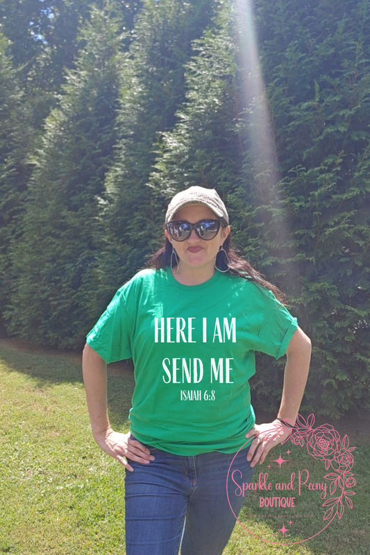 Here I am Send me graphic tee