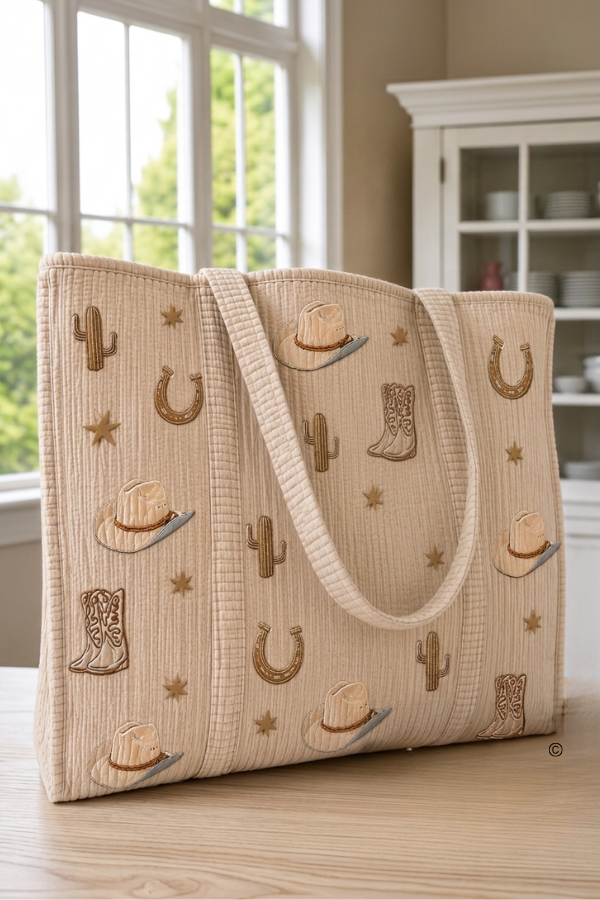 SC - ETA 9/8-9/22 Boots & Brim Tote©