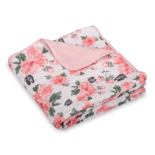 Muslin Quilt Baby & Kids Blanket Pretty in Peony