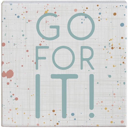 Go for it wood block gift