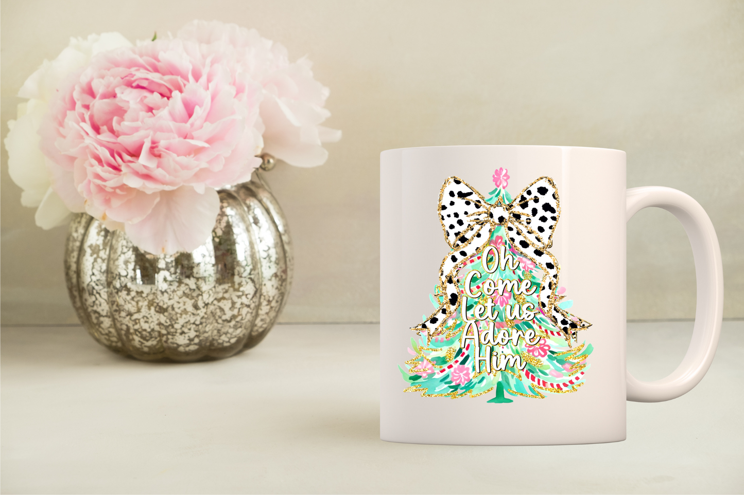 Oh come let us adore him Trendy coffee mug