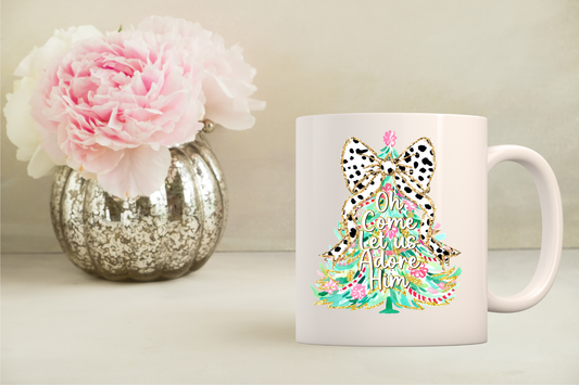 Oh come let us adore him Trendy coffee mug