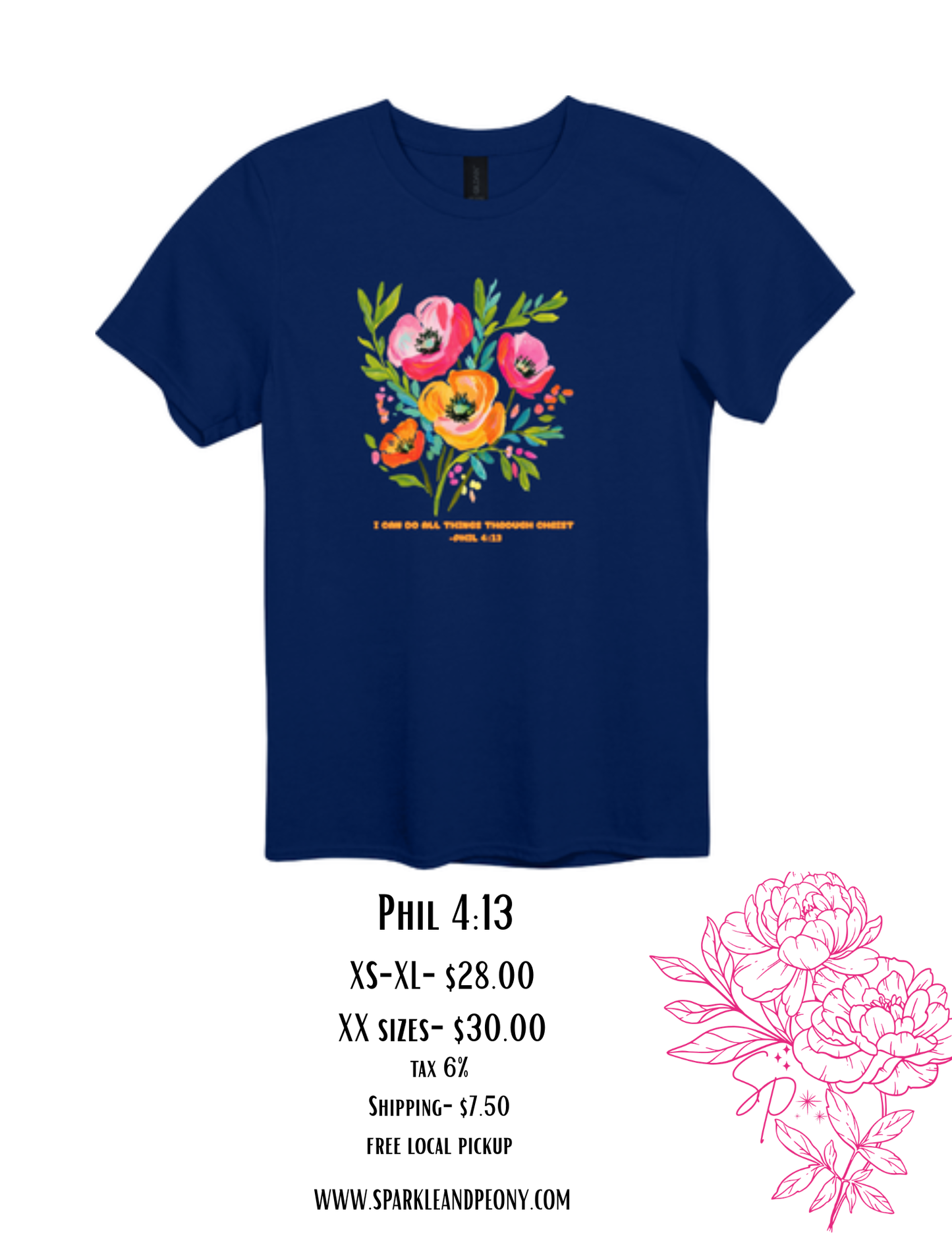 Phil 4:13 graphic tee