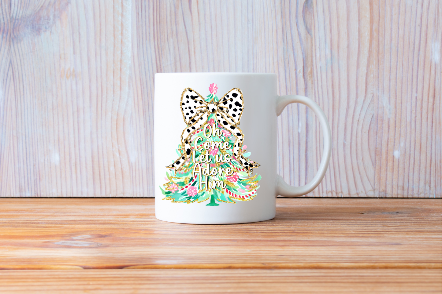 Oh come let us adore him Trendy coffee mug