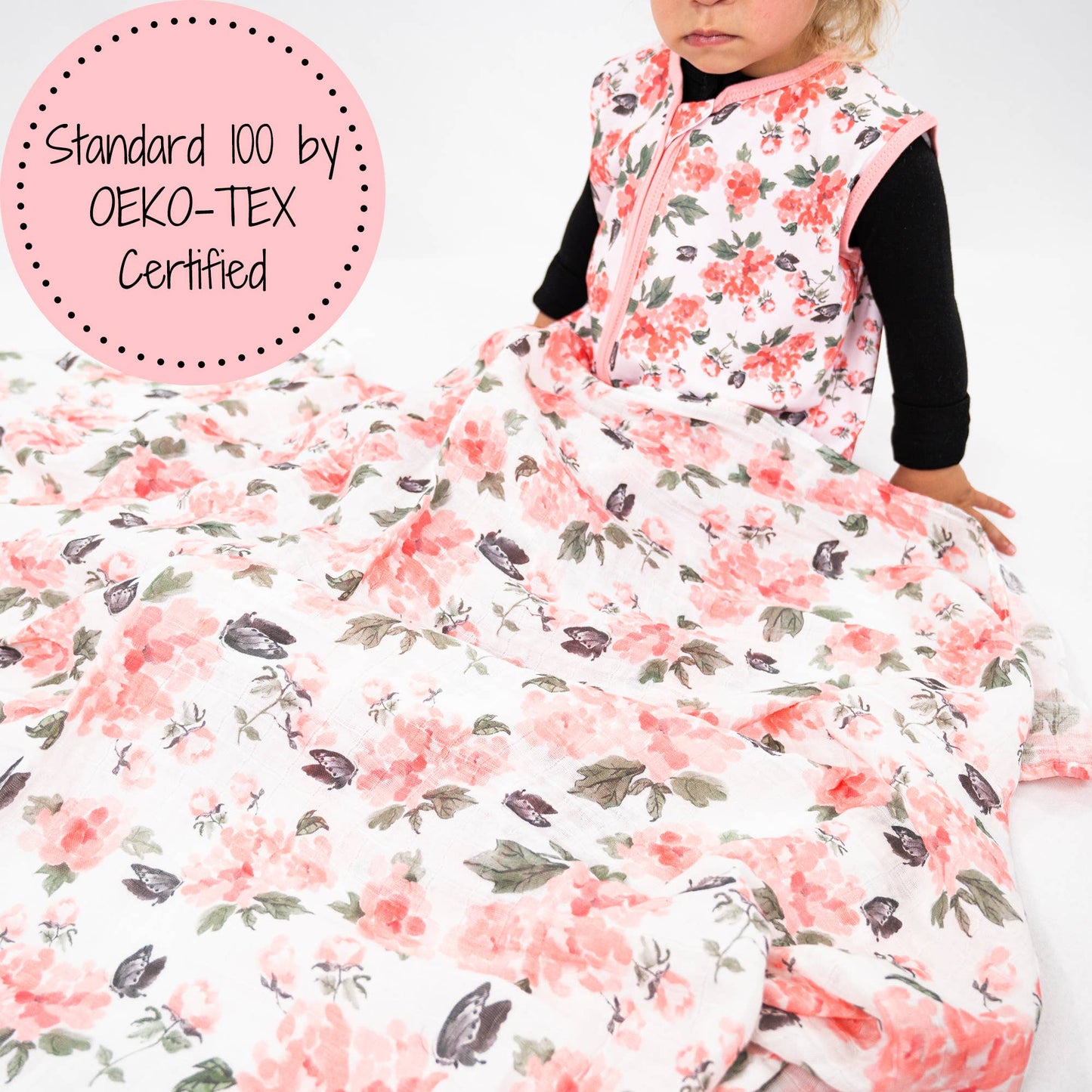 Muslin Quilt Baby & Kids Blanket Pretty in Peony