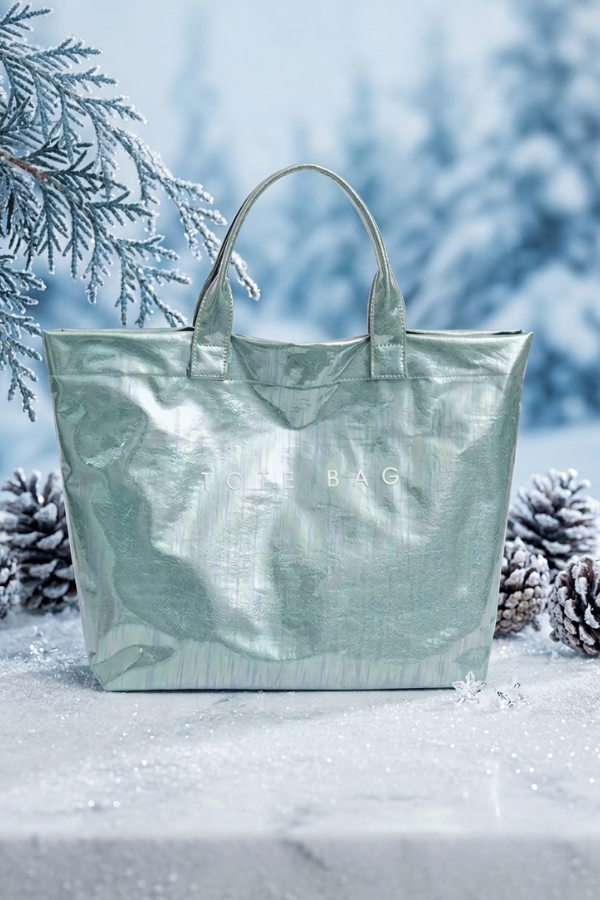 SC - ETA 9/8-9/22 Mint Green Iridescent Vinyl TOTE BAG