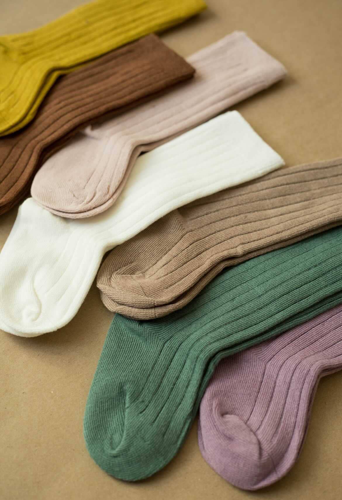 Brown-Knee high socks