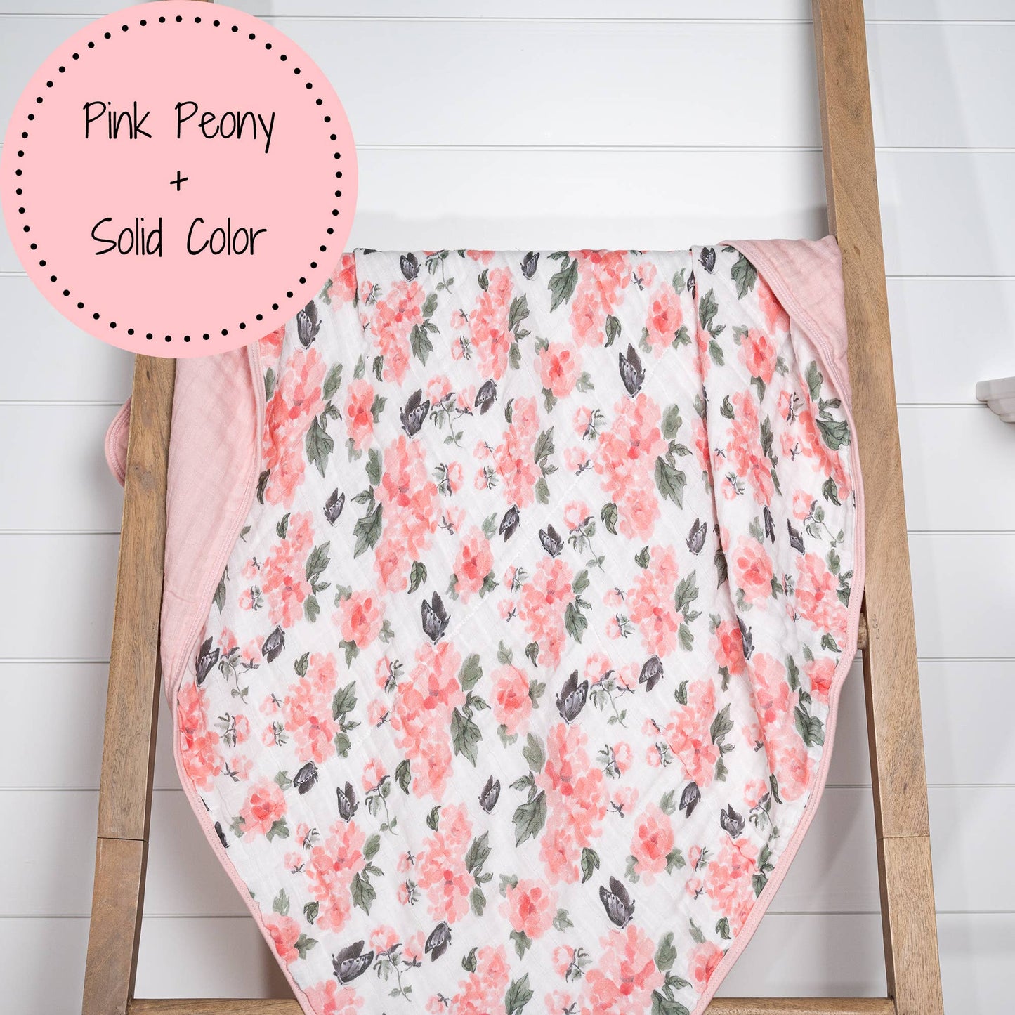 Muslin Quilt Baby & Kids Blanket Pretty in Peony
