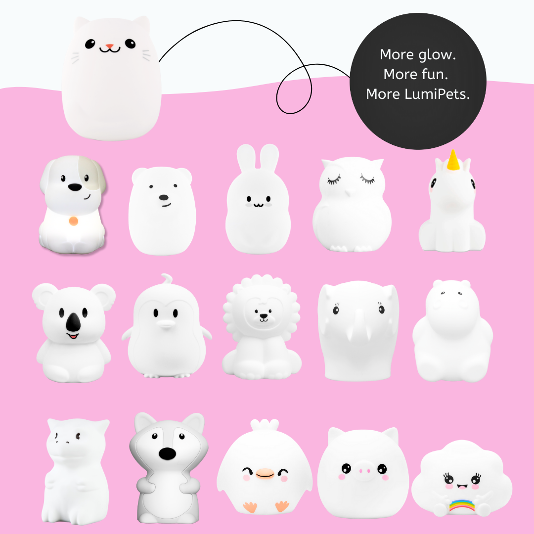 LumiPets® Clive the Cat- Children's Touch Night Light