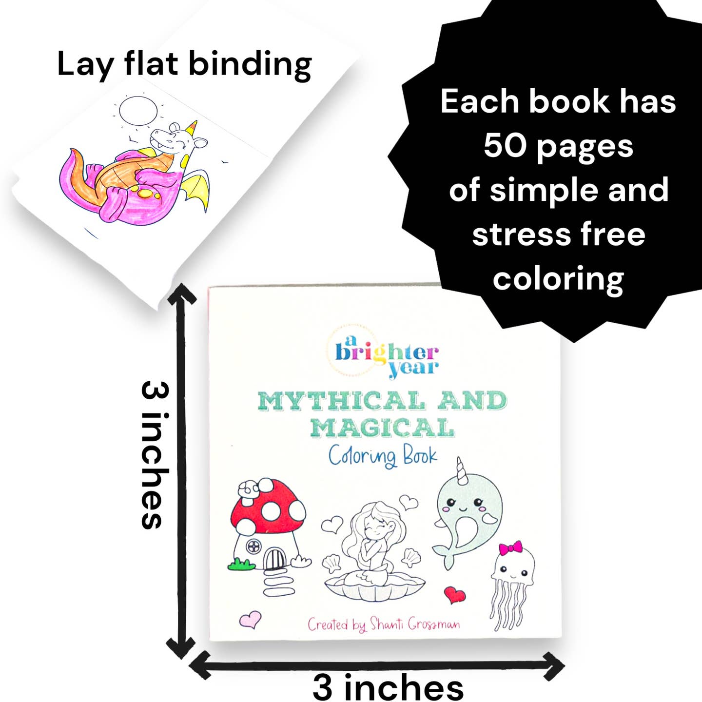 Mini enchanted coloring book