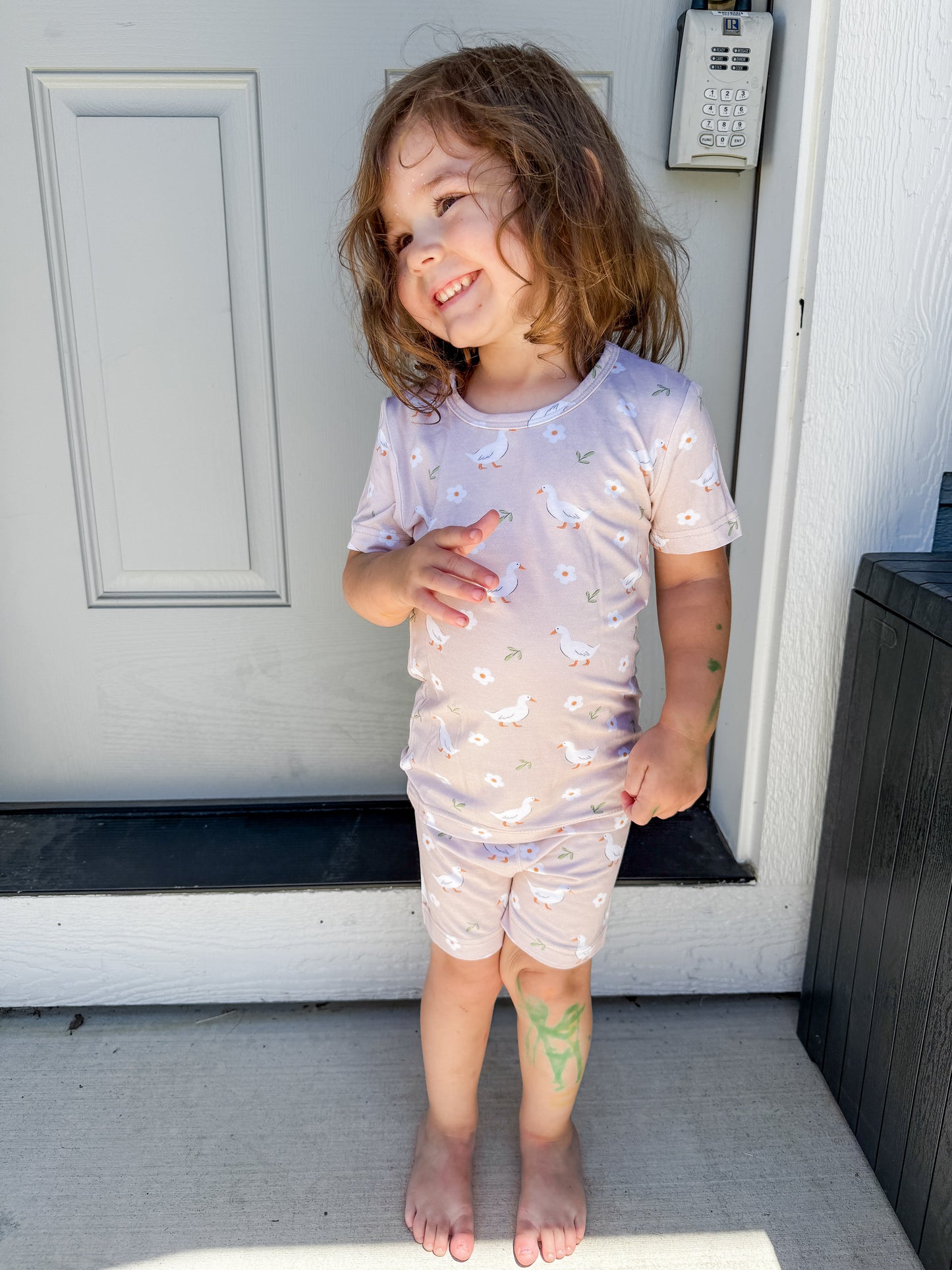 Goose Bamboo Shorts Set