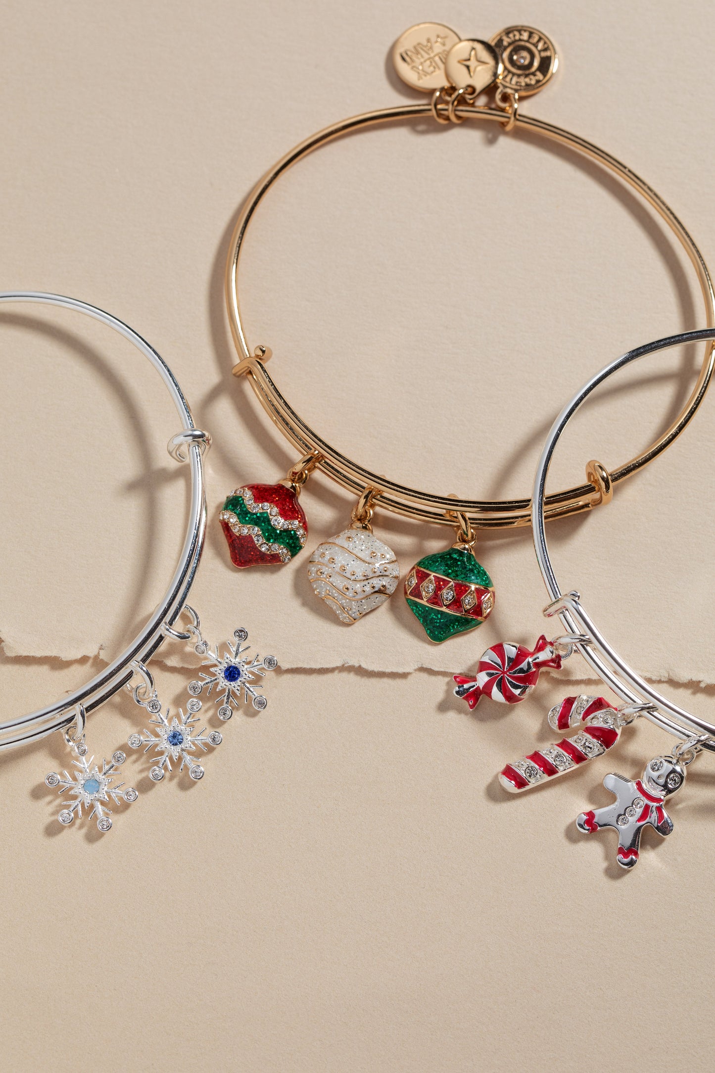 Snowflake Charm Bangle