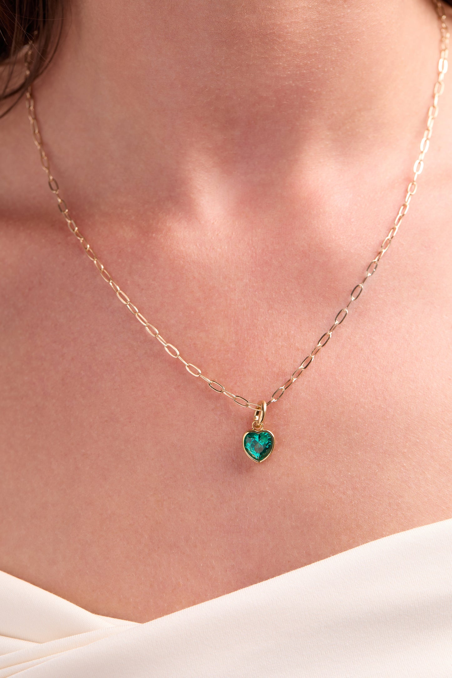 December 'Wisdom' Heart Birthstone Charm
